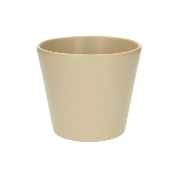 Bloempot 'taps', aardewerk, kiezelgrijs, ø15,5 cm