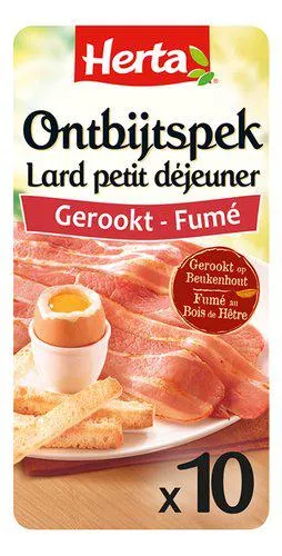 lard petit dejeuner fume