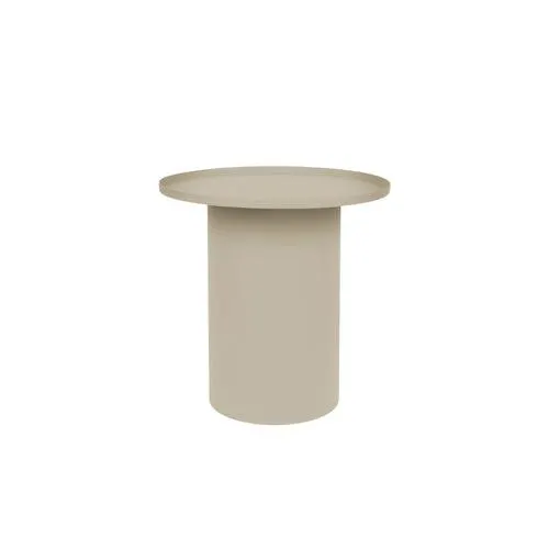 Housecraft Living Sverre Bijzettafel Rond Metaal 45,5x45,5 cm Wit