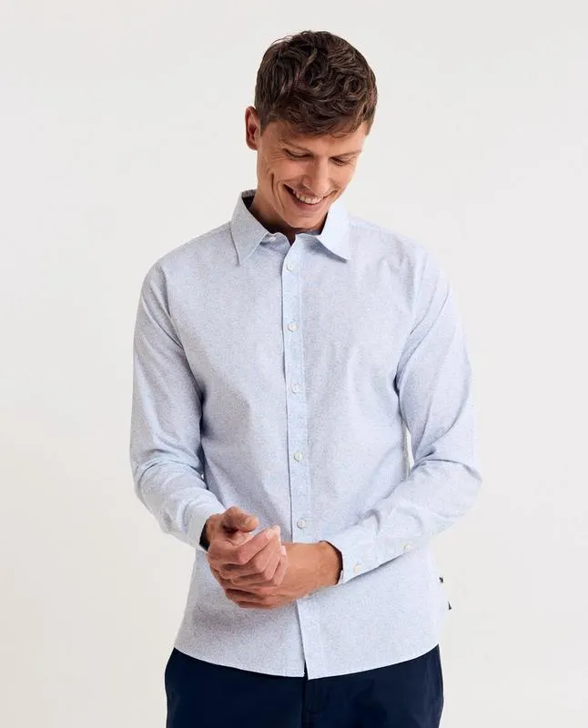 Hemd met bloemenprint, slim fit