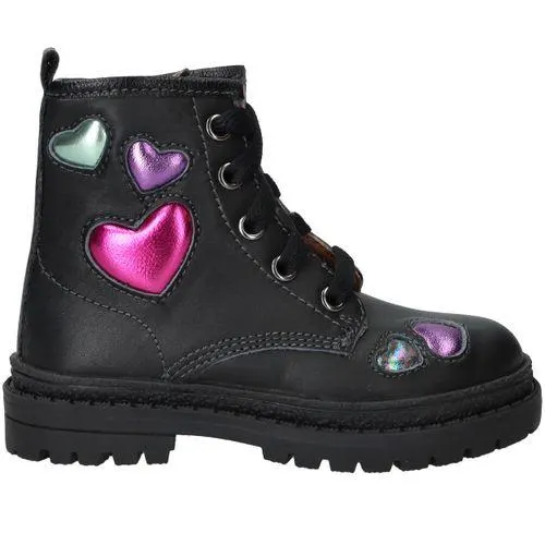 IK-KE Veterboots Zwart Meisjes