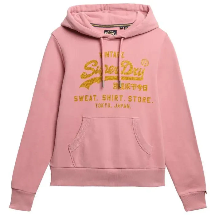 Embellished Vl Relaxed Hoodie Dames