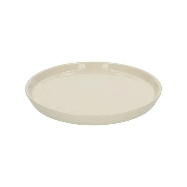 Dinerbord, steengoed, beige, spikkel, Ø 25 cm