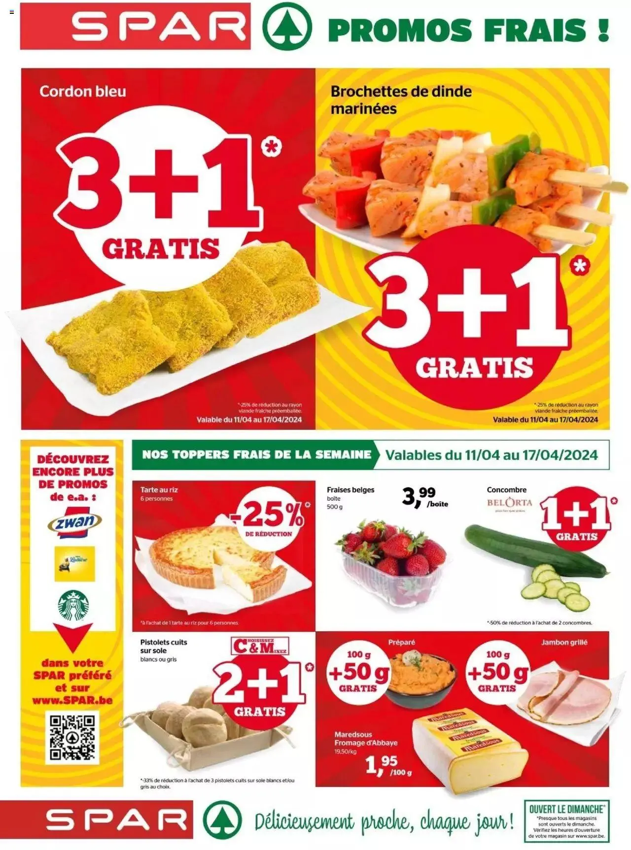 Spar publicité van 24 april tot 6 april 2024 - folder pagina 1