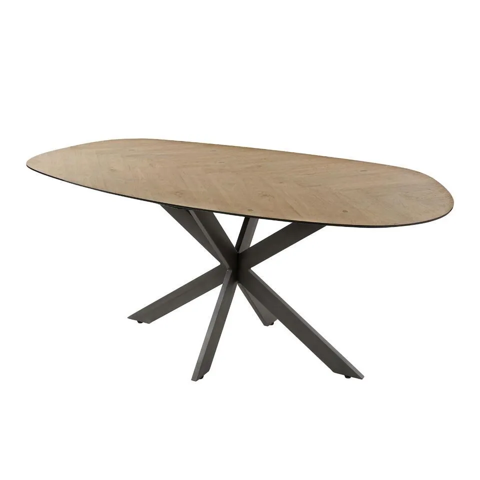 Fraaai - Brent eettafel 180 cm organisch - gerecycled teakhout fineer
