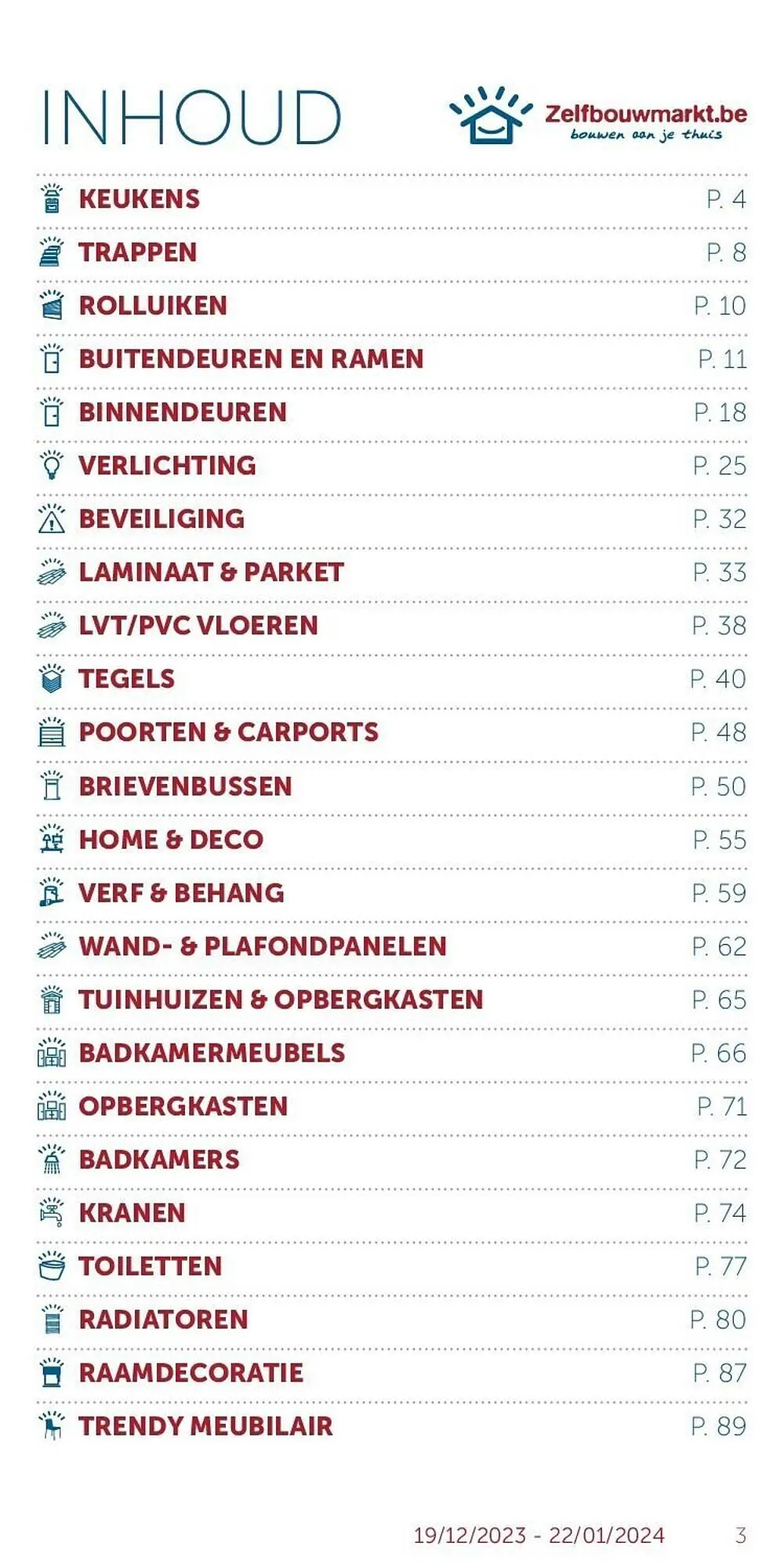 Zelfbouwmarkt folder van 19 december tot 22 januari 2024 - folder pagina 3