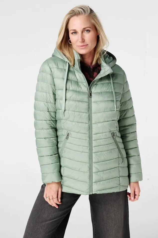 Licht gewatteerde jas