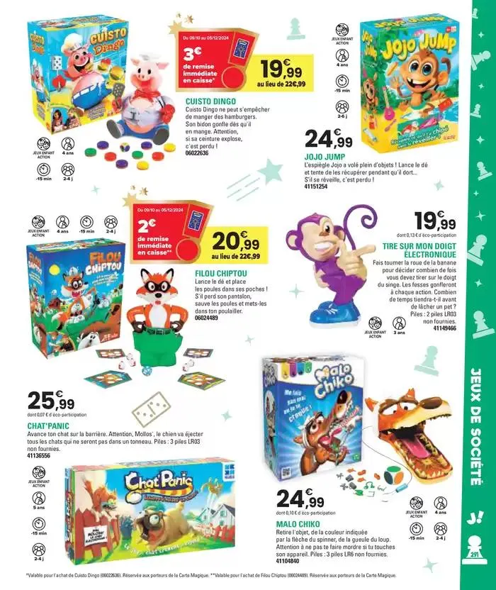 Jouez À L'infin van 29 oktober tot 5 december 2024 - folder pagina 291