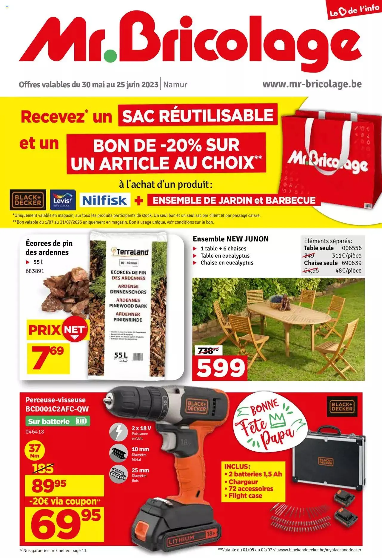 Mr Bricolage folder / publicité van 25 juni tot 31 december 2023 - folder pagina 1