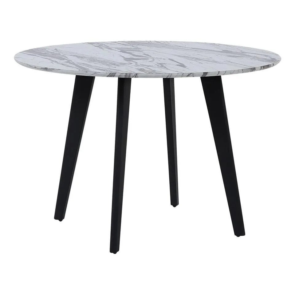 MOSBY - Ronde eettafel - Grijs - 110 cm - MDF