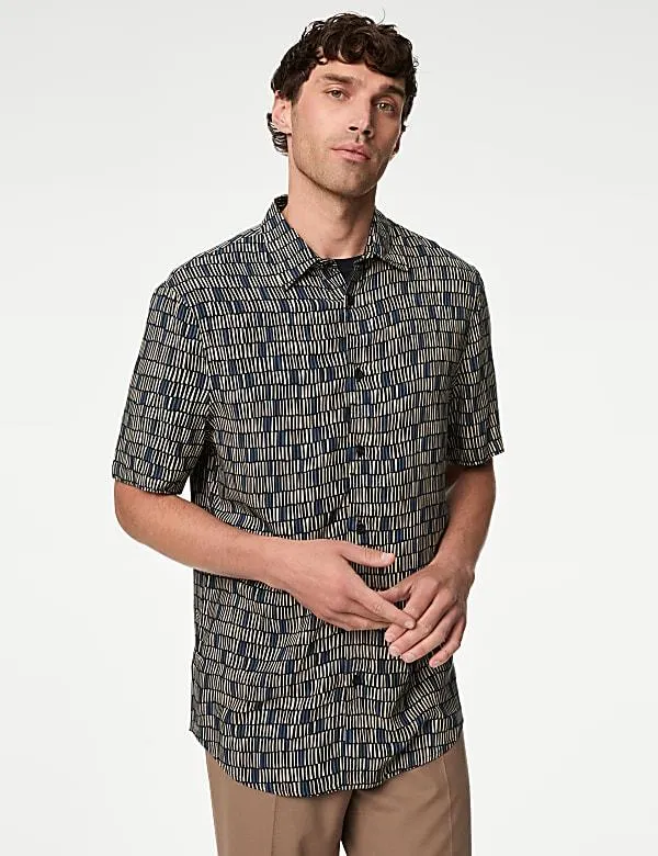 Geometric Print Shirt