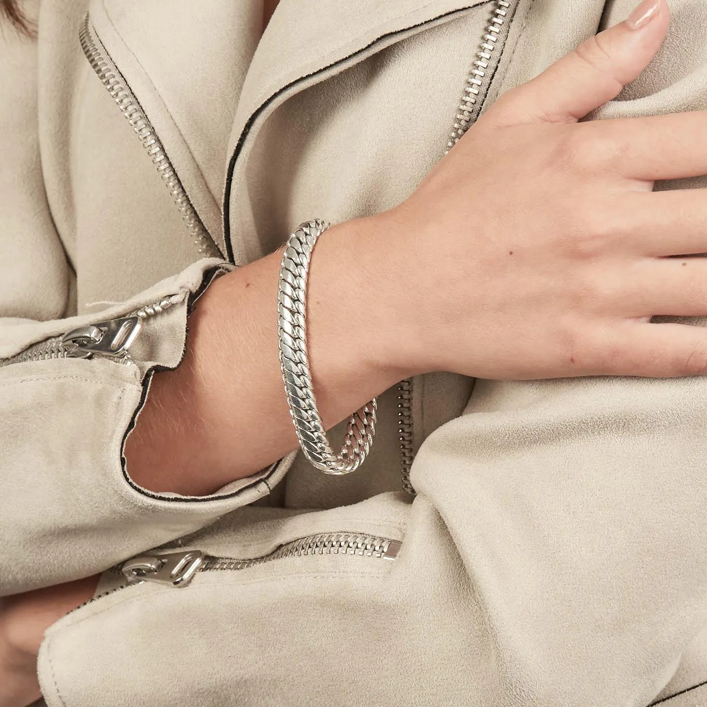 Ben 925 Sterling Zilveren Armband (Lengte: 19.00 - 23.00 cm)