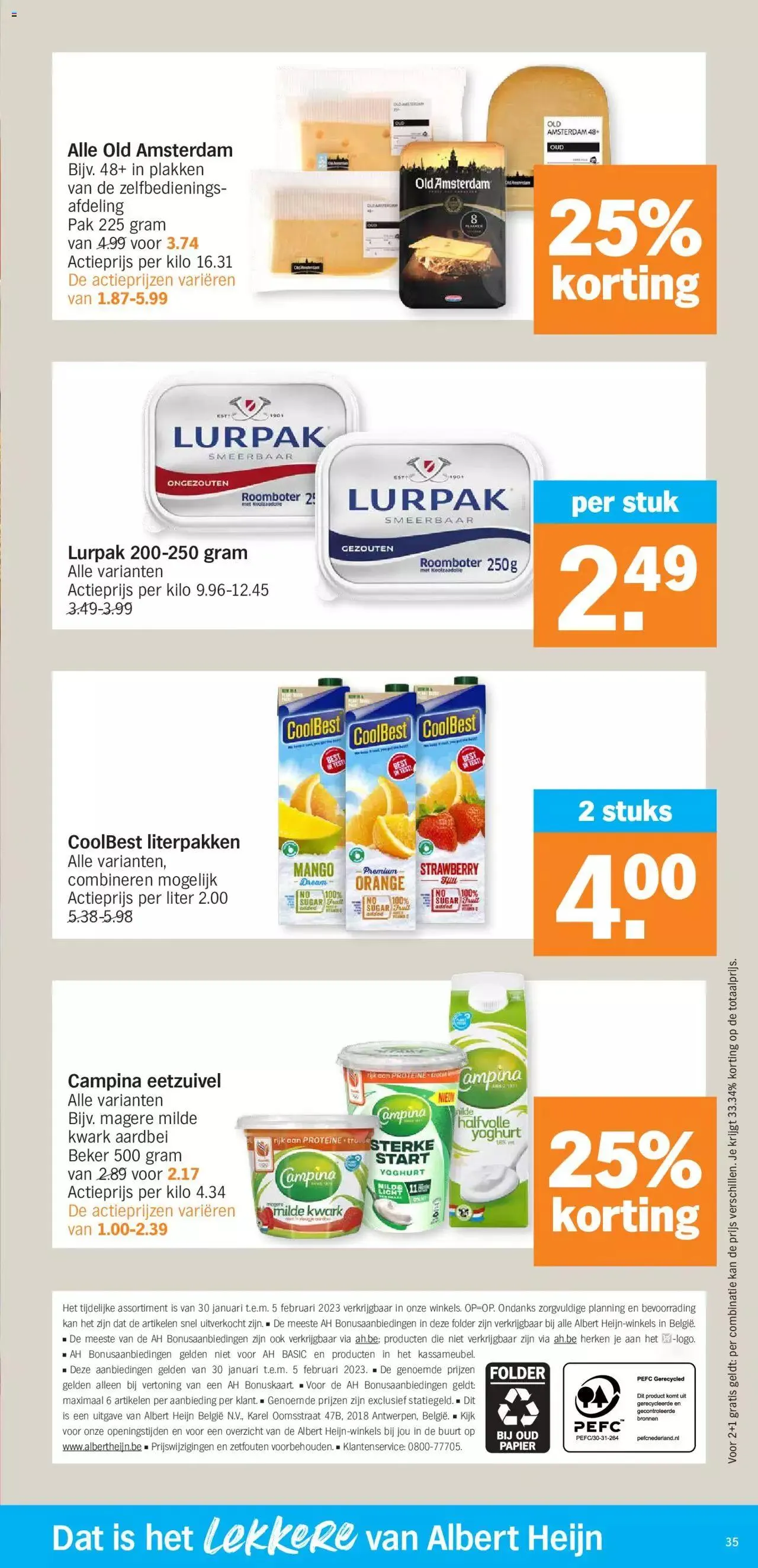 Albert Heijn folder week / de la semaine 05 van 5 februari tot 31 december 2023 - folder pagina 35