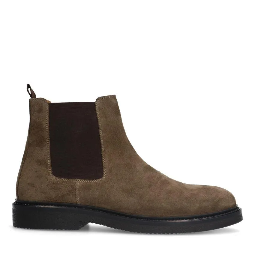 Taupe suède chelsea boots