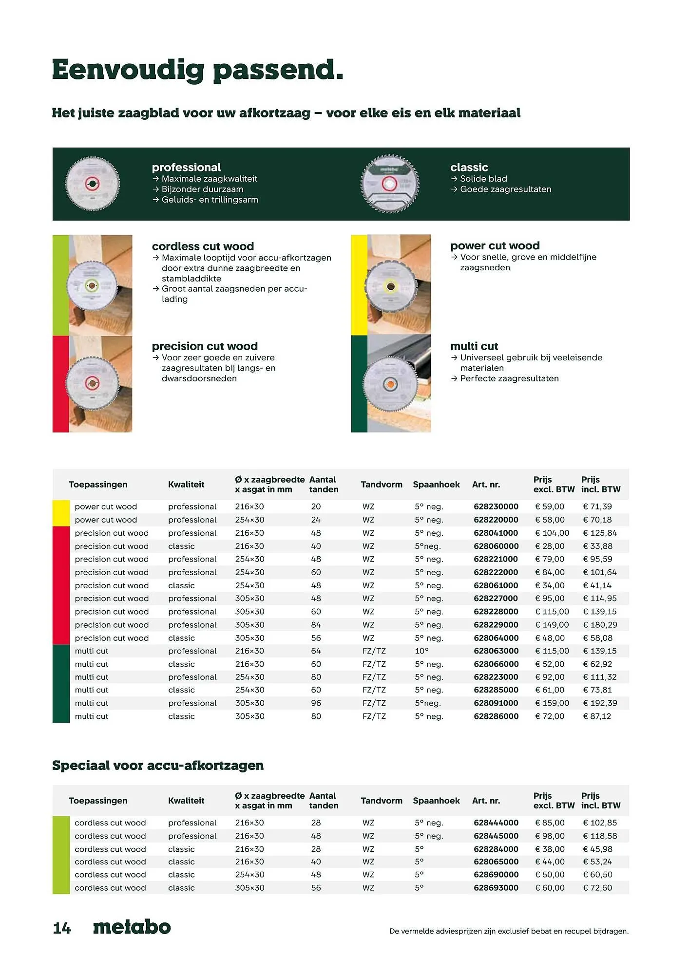Metabo folder van 17 september tot 31 maart 2026 - folder pagina 14