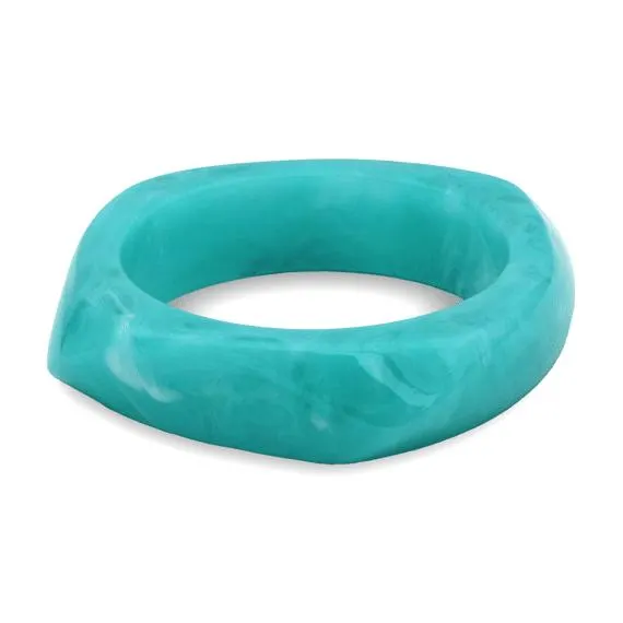 Turquoise armband in hars