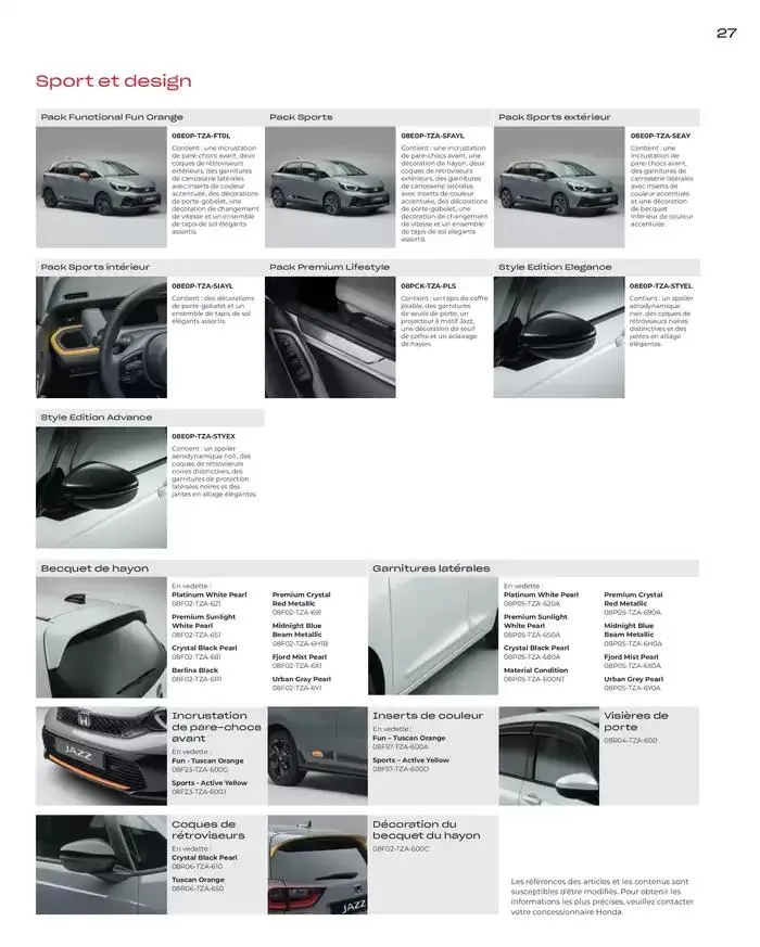 Honda Jazz e:HEV Accessoires van 14 oktober tot 14 oktober 2025 - folder pagina 29
