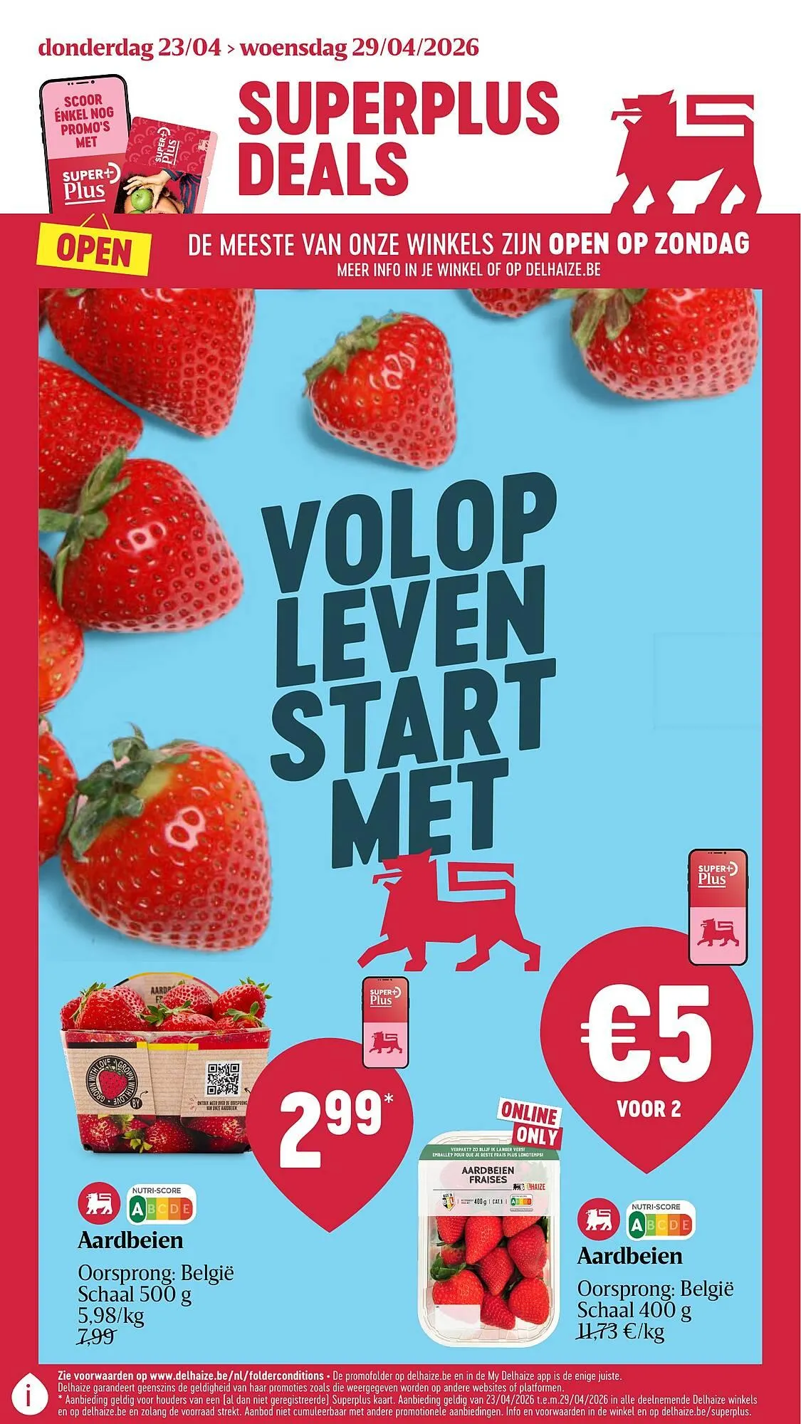 AD Delhaize folder van 23 april tot 29 april 2026 - folder pagina 1