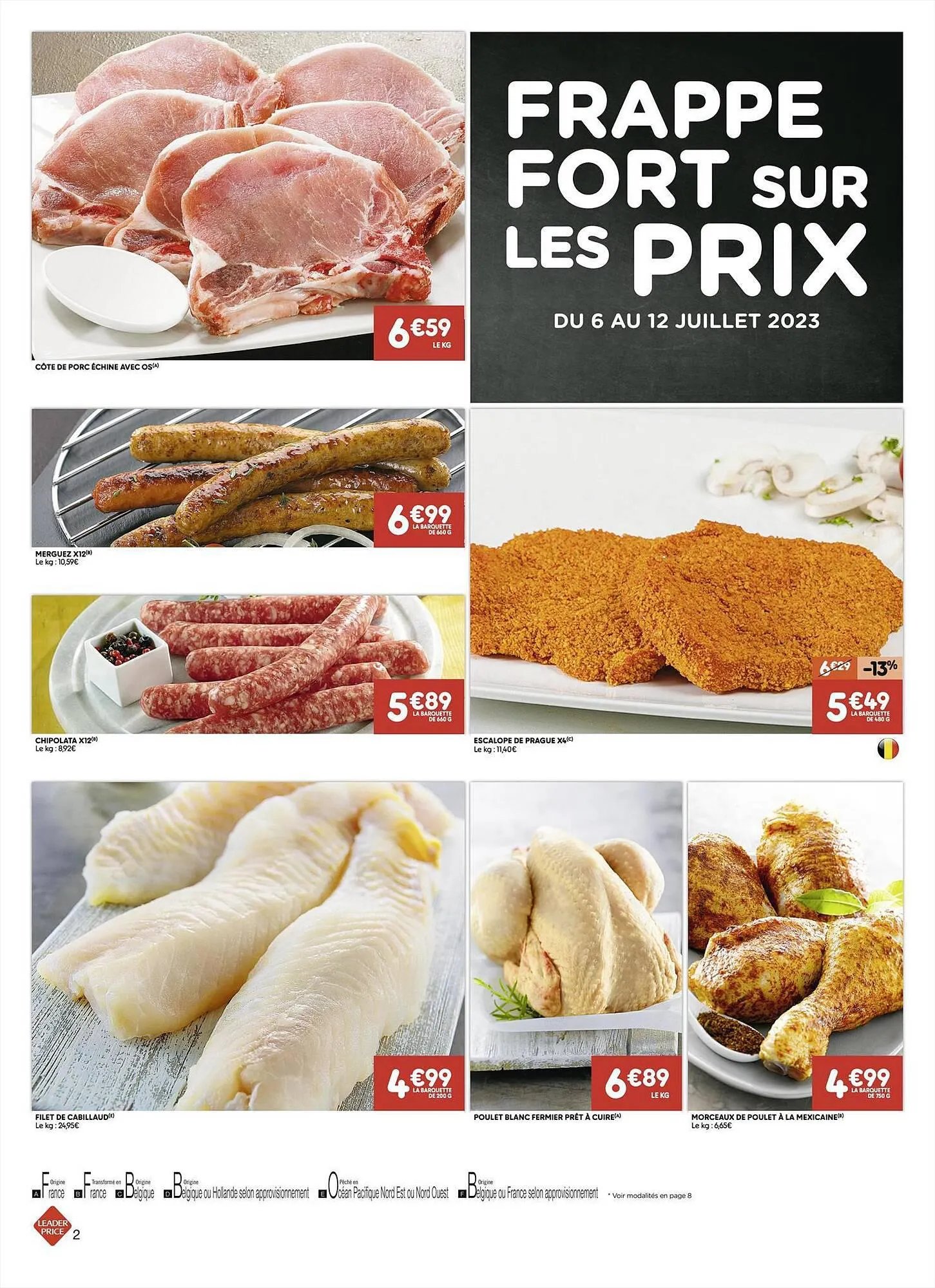 Leader Price folder van 6 juli tot 12 juli 2023 - folder pagina 2