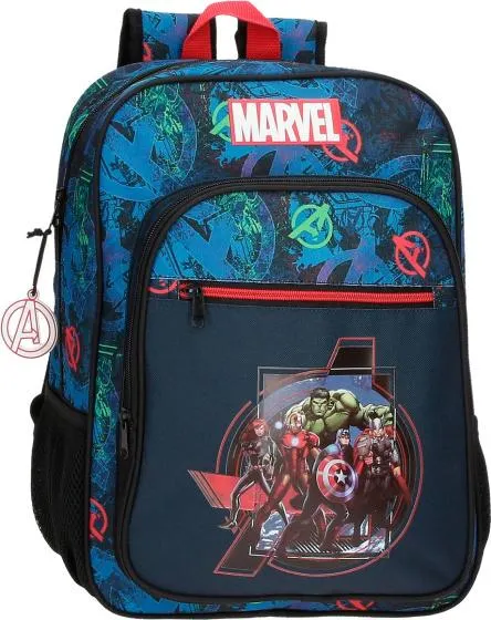 Marvel On The Warpath rugzak junior 13,7 liter donkerblauw/zwart