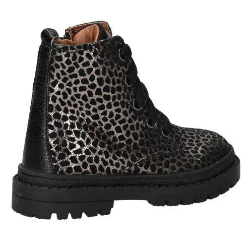 IK-KE Veterboots Zwart Meisjes