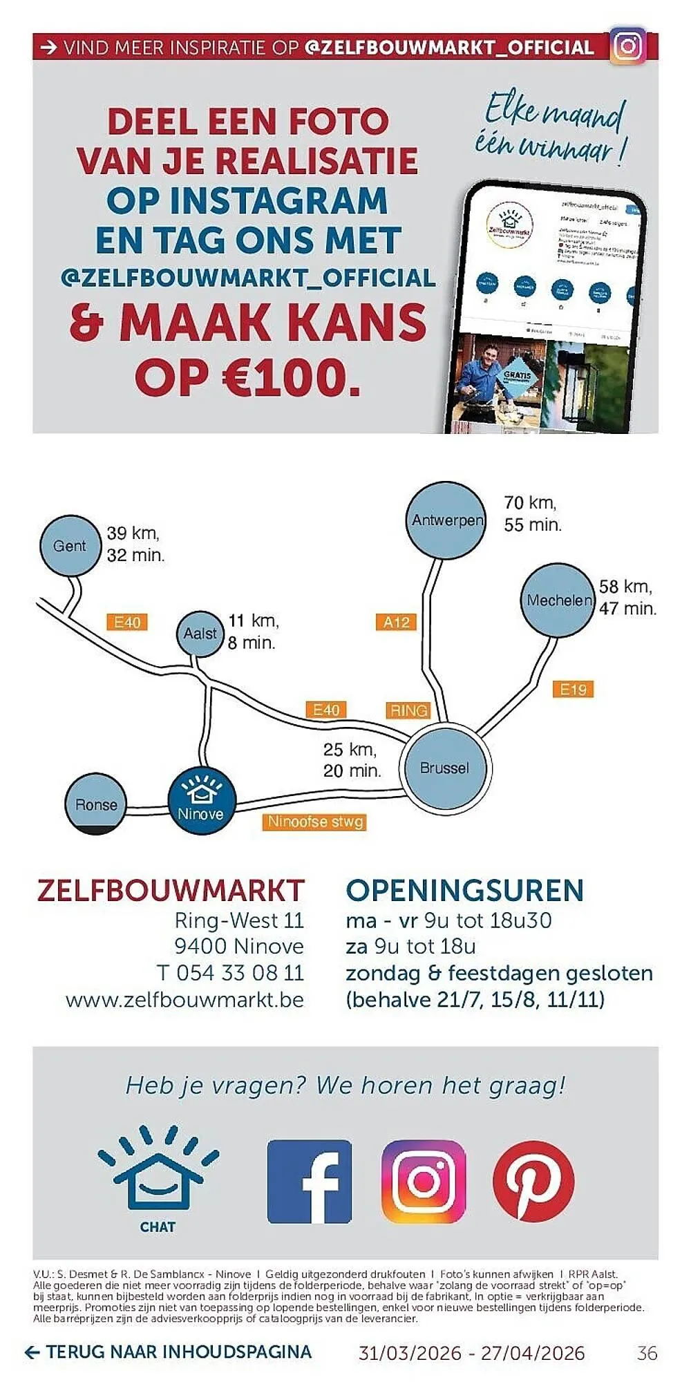 Zelfbouwmarkt folder van 31 maart tot 27 april 2026 - folder pagina 36