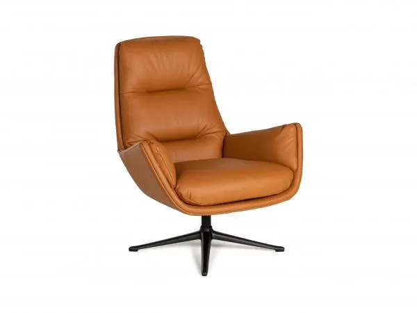 Fauteuil MORO - Leder savoy cognac
