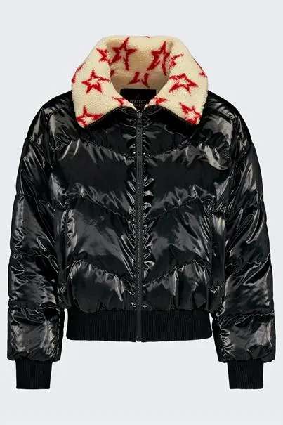 PERFECT MOMENT REVERSIBLE METALLIC SHEARLING JKT