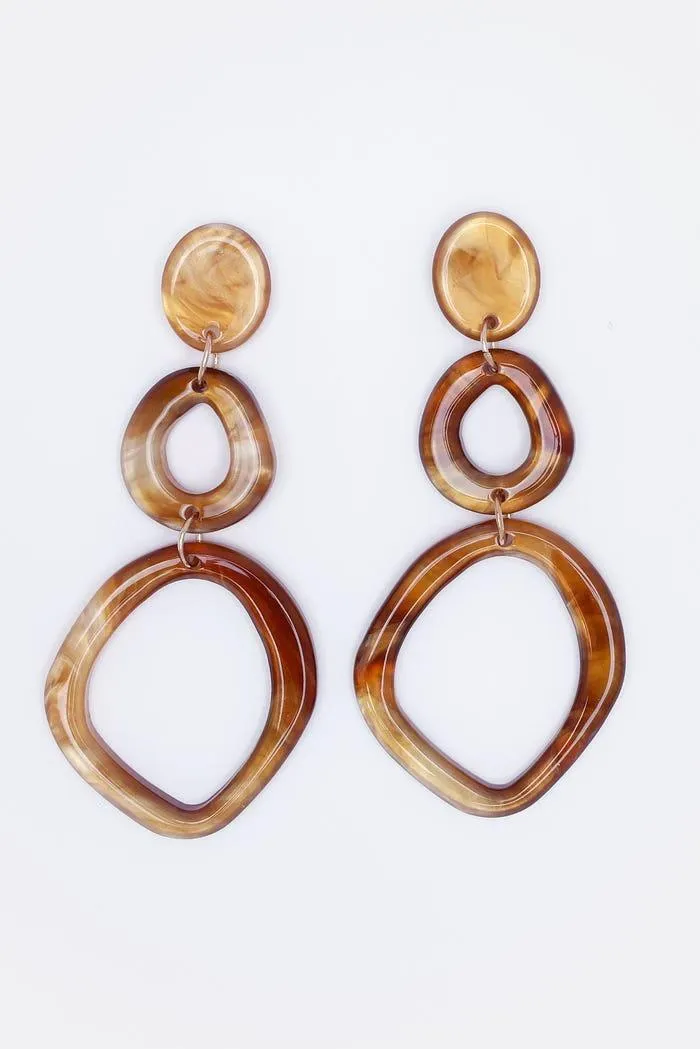 Oorbellen 3 ovale figuren