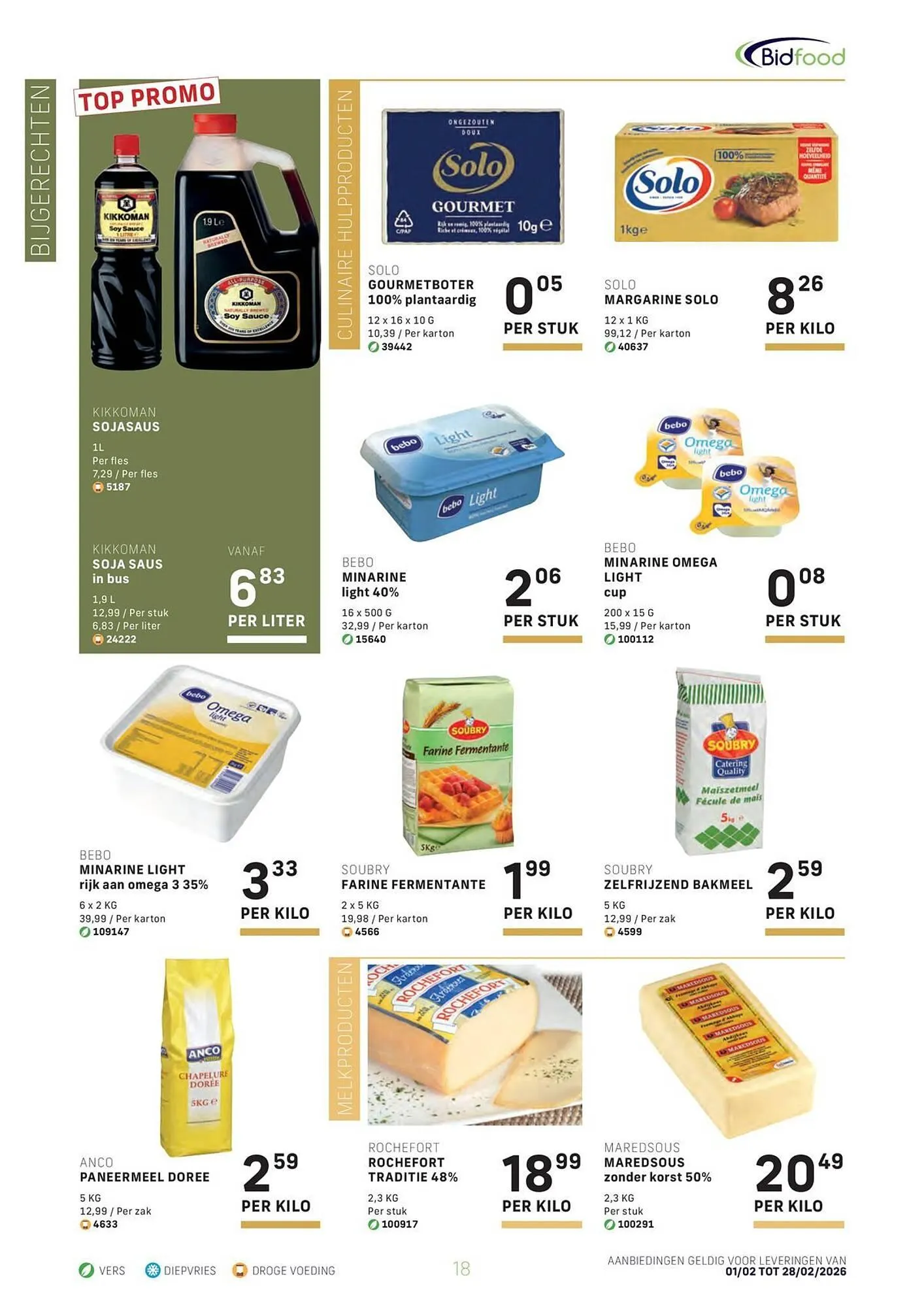 Bidfood folder van 2 februari tot 28 februari 2026 - folder pagina 18