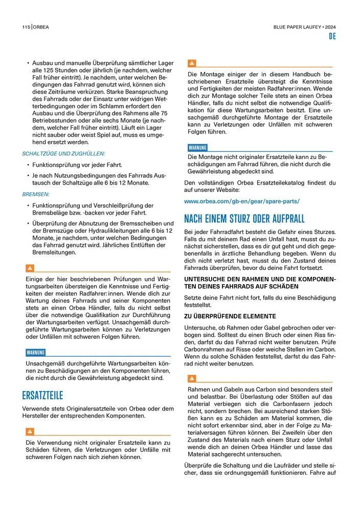 BLUE PAPER LAUFEY 2024 van 25 oktober tot 25 oktober 2024 - folder pagina 115