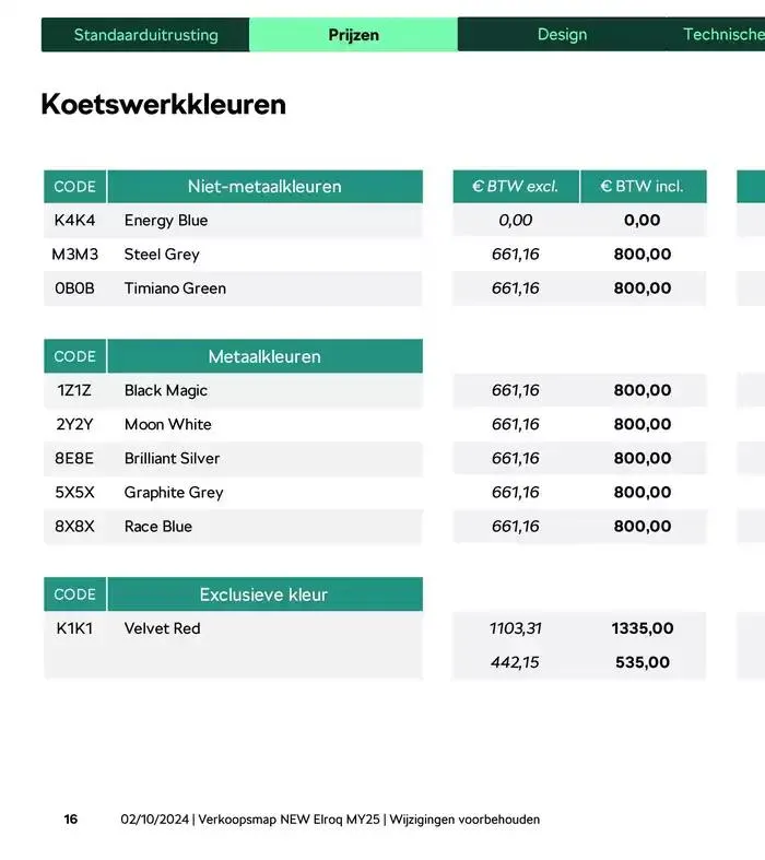 Price List van 31 december tot 31 december 2025 - folder pagina 31