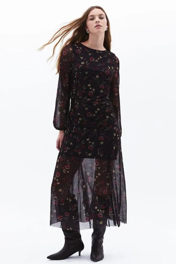 Vestido largo estampado