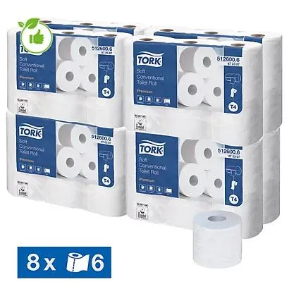 Toiletpapier Tork Premium 2-laags, set van 48 rollen