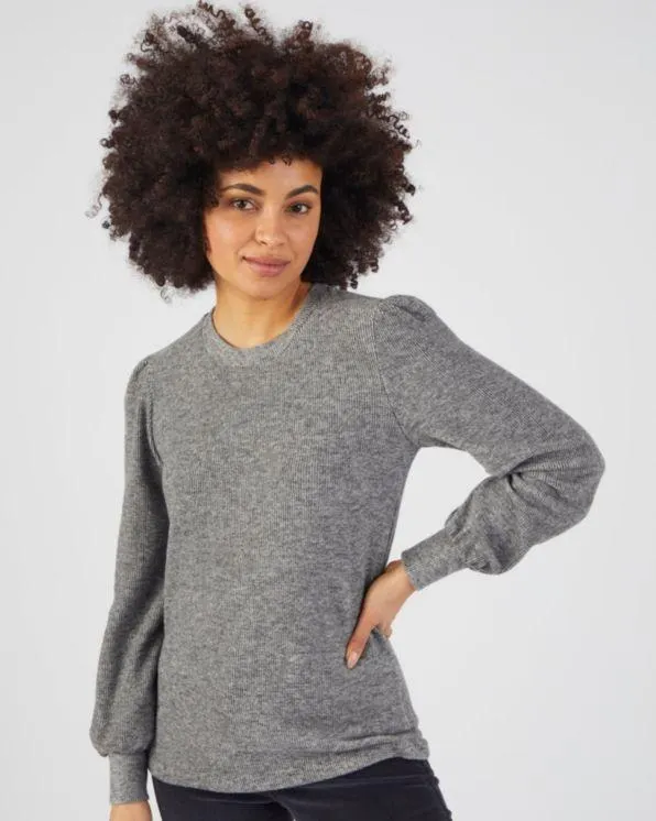 T-shirt in warm ribtricot