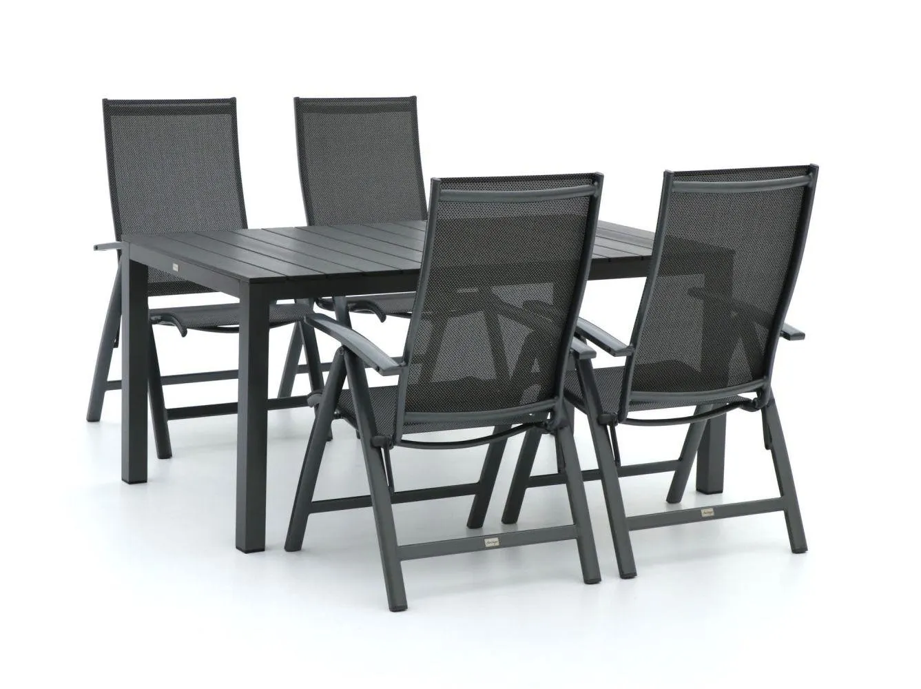 Bellagio Elegance/Fidenza 160cm dining tuinset 5-delig verstelbaar