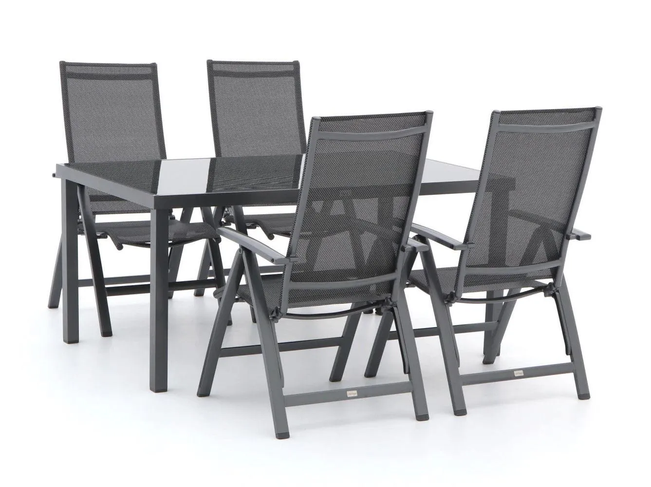 Bellagio Avenza/Caluso 160cm dining tuinset 5-delig verstelbaar