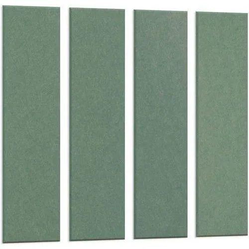 Akoestische PET-vilt wandpanelen, set van 4, groen - Smit Visual