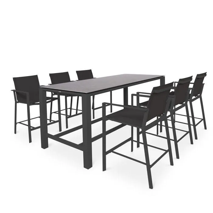 Concept bartafel | Lava aluminium | keramiek betonlook