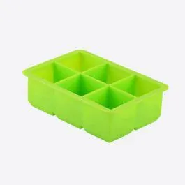 Ijsblokjesvorm silicone kubus groen 4,8cm