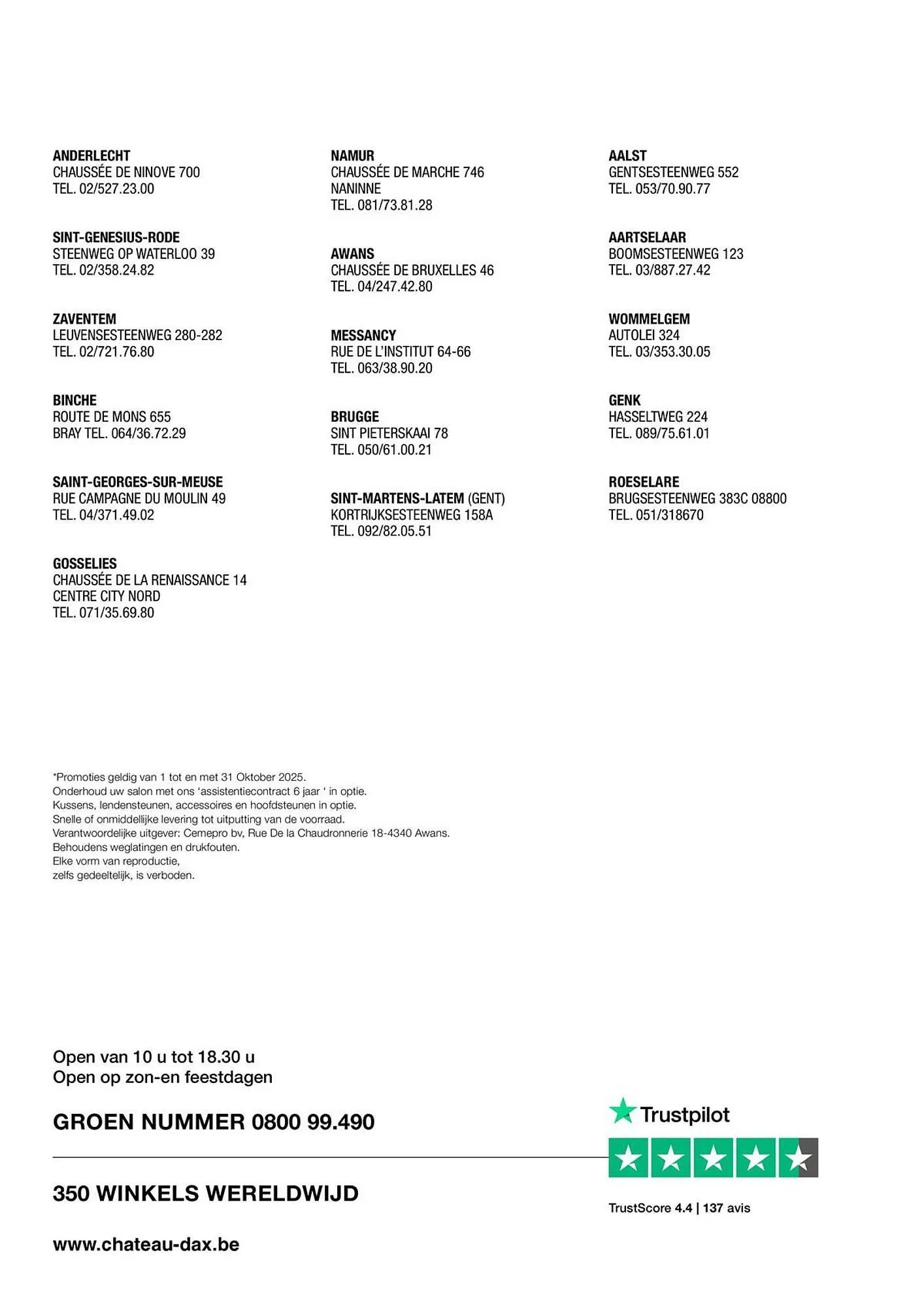 Chateau d'Ax folder van 9 oktober tot 27 november 2025 - folder pagina 30