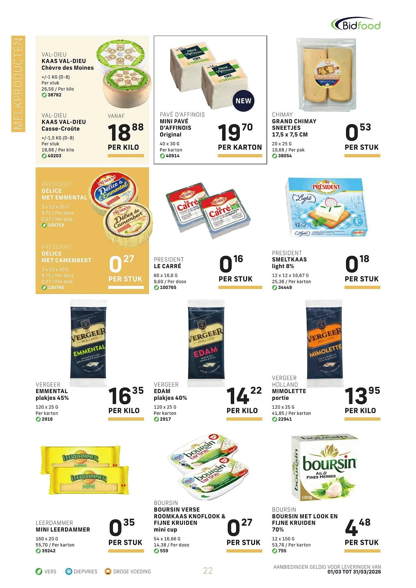 Bidfood folder van 1 maart tot 31 maart 2026 - folder pagina 22