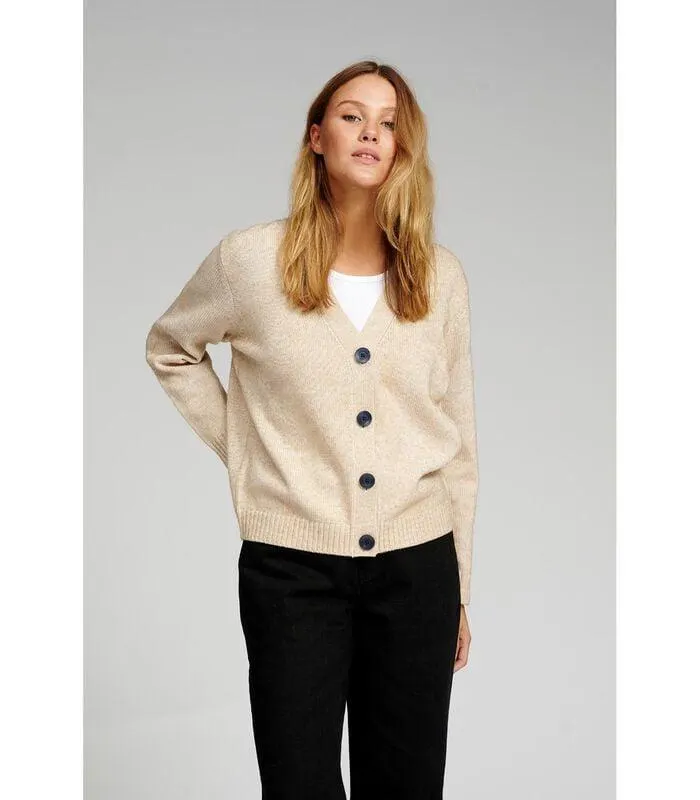 Gebreid vest - Beige