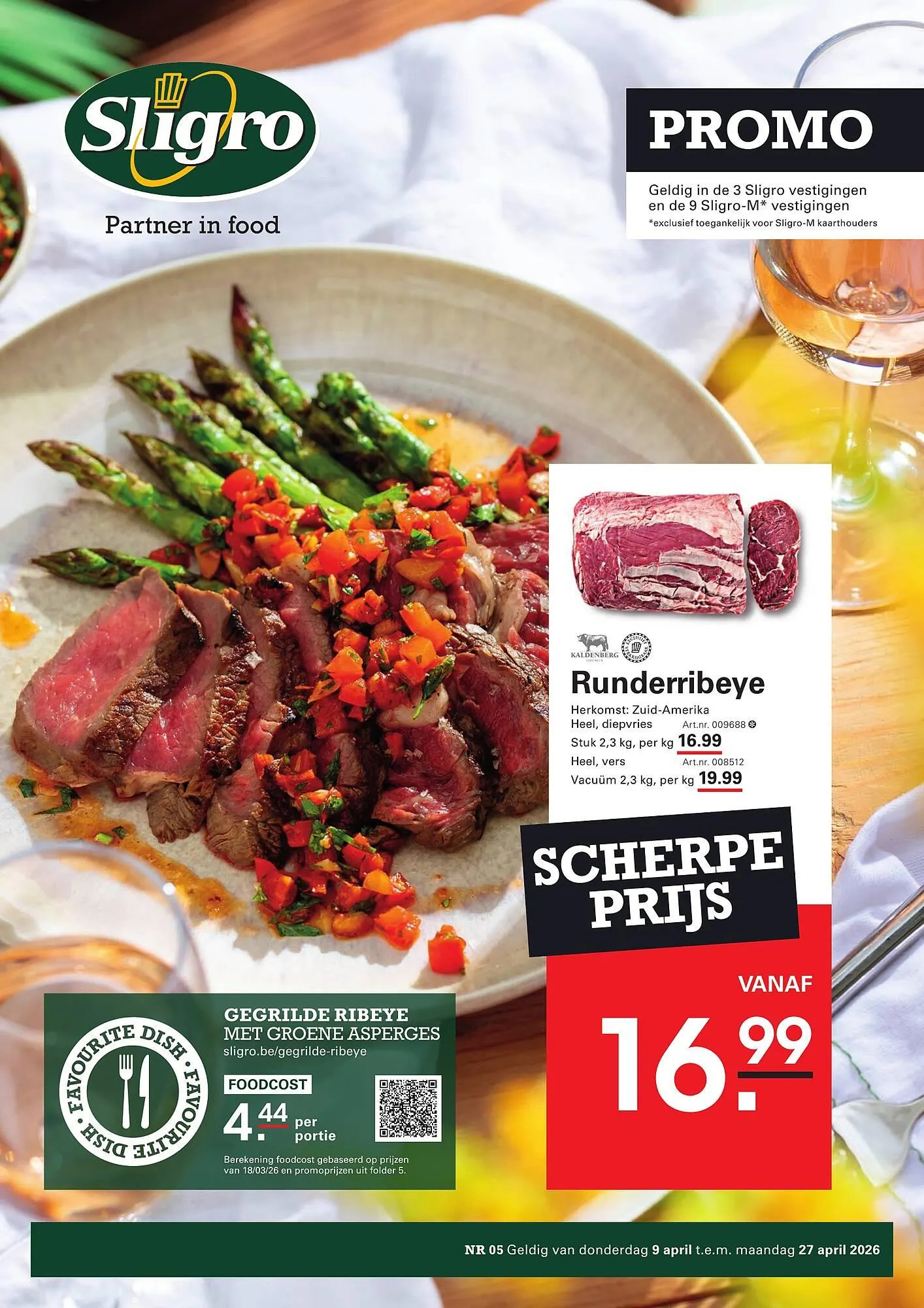 Sligro folder van 9 april tot 27 april 2026 - folder pagina 1
