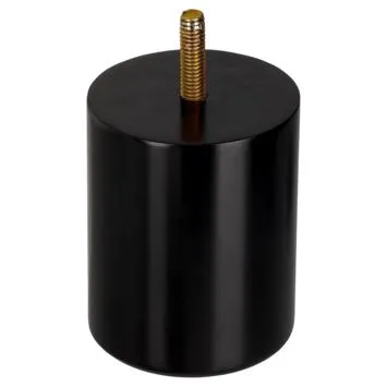 Duraline meubelpoot rond zwart beuken Ø6,4x8 cm