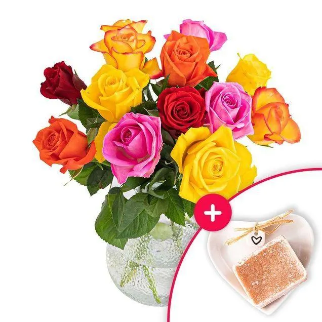 Brievenbus giftset rozen met geurblokje