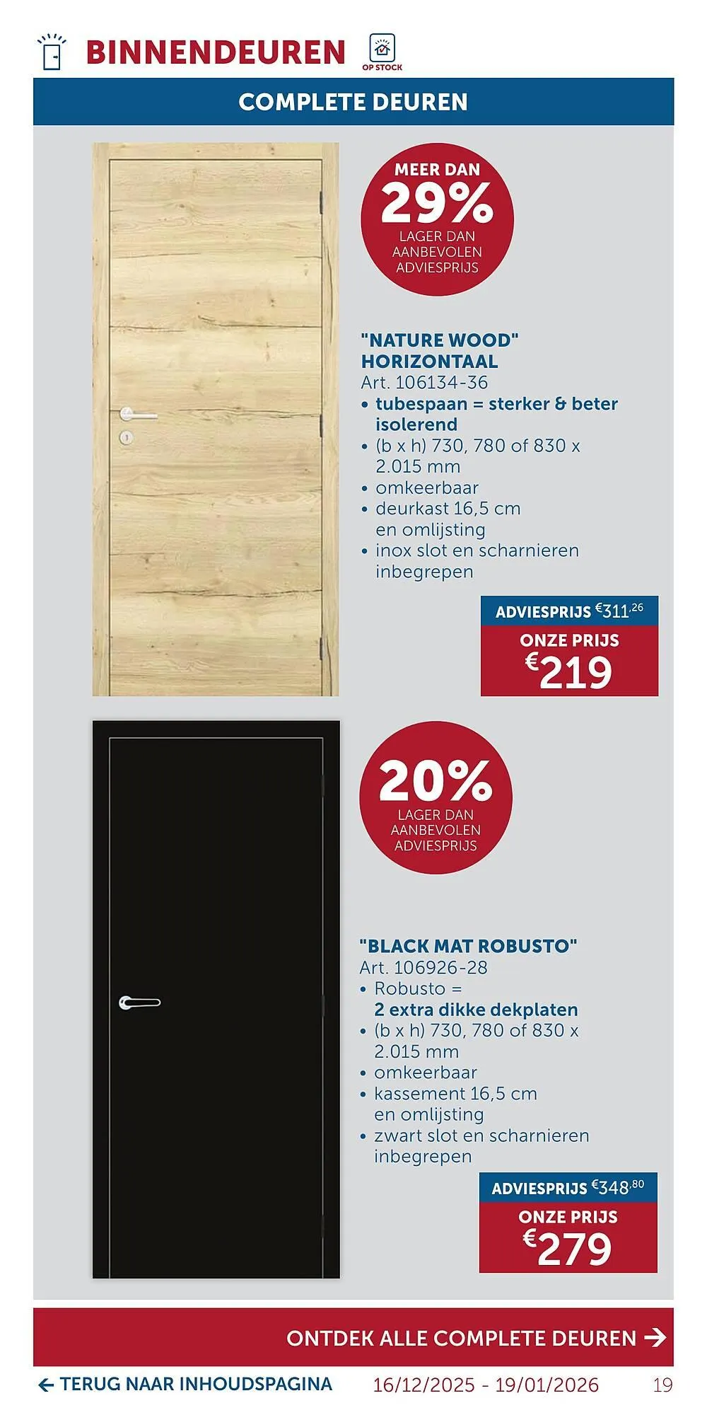 Zelfbouwmarkt folder van 15 december tot 19 januari 2026 - folder pagina 19