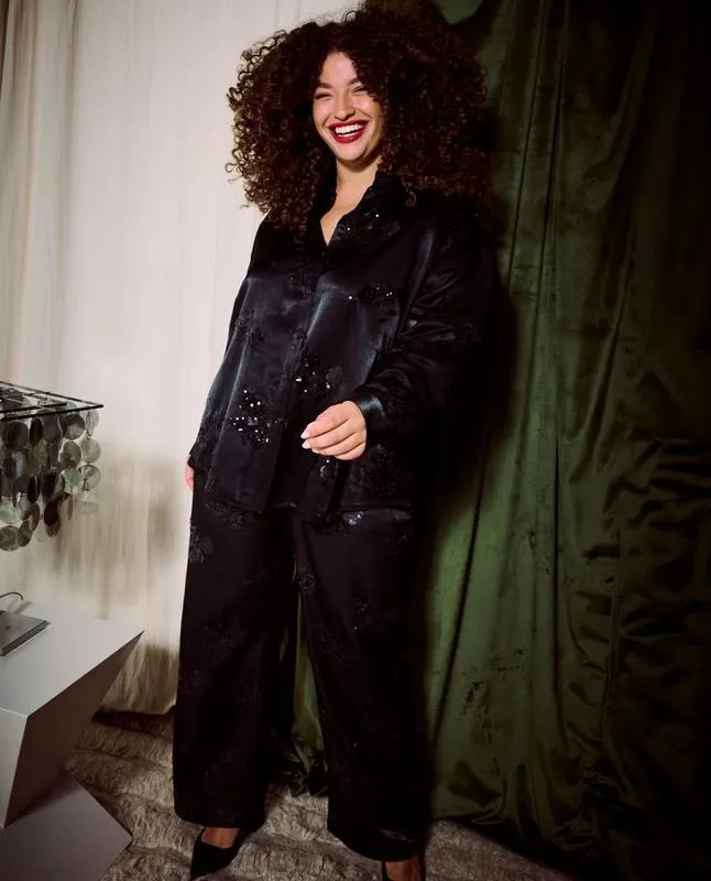 Broek met pailletten