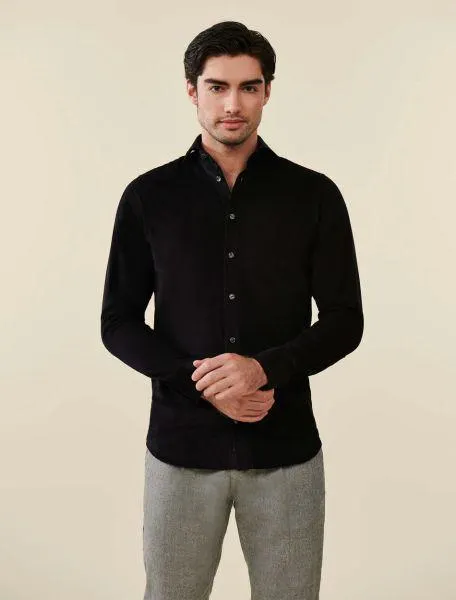 Veluto Overhemd Zwart