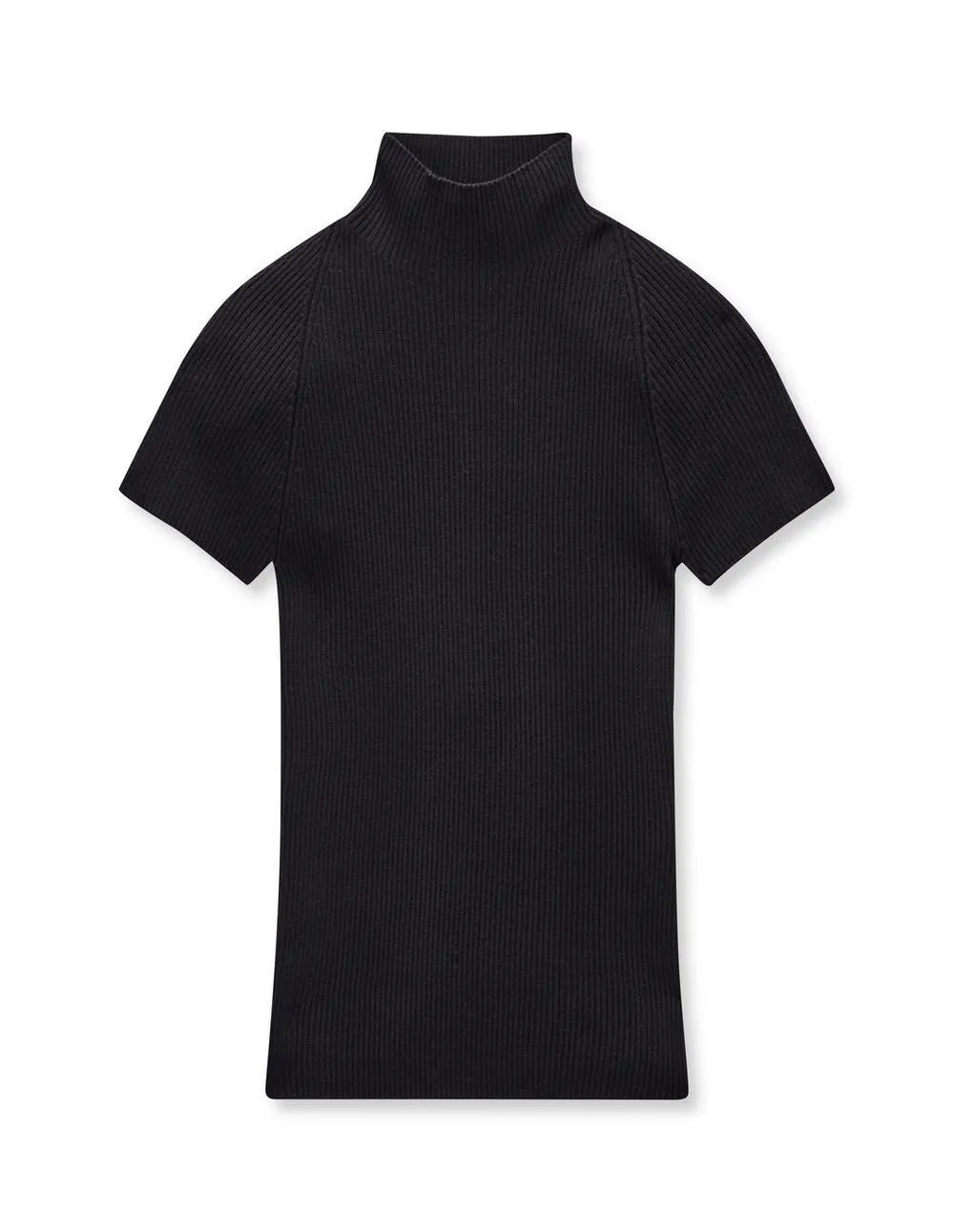 Tricot trui met korte mouwen